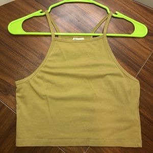 Green Crop Top